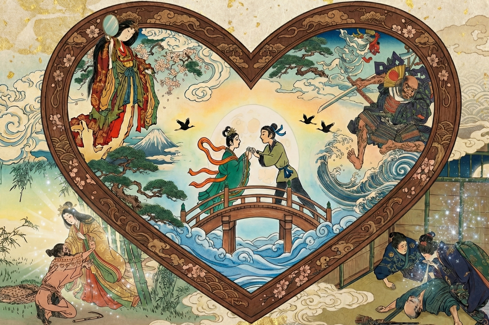 เรื่องราวของความรักในเรื่องเล่าและตำนานของ  ญี่ปุ่น