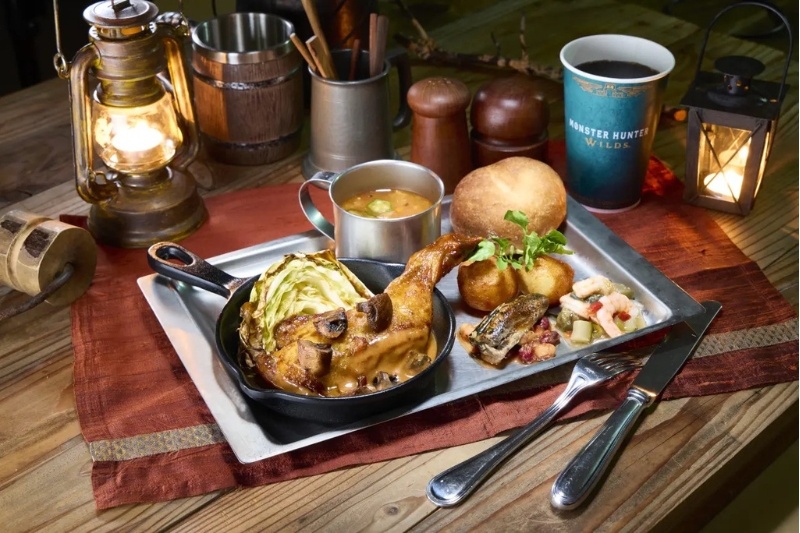 BBQ Grill: Chicken with Delishrooms and Monster Chili